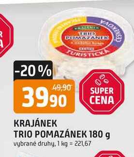 KRAJÁNEK TRIO POMAZÁNEK 180 g