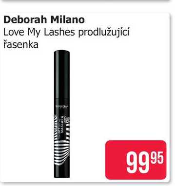 Deborah Milano Love My Lashes prodlužující řasenka
