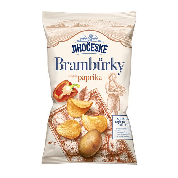 Jihočeské Brambůrky s příchutí paprika