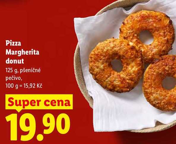 Pizza Margherita donut, 125 g