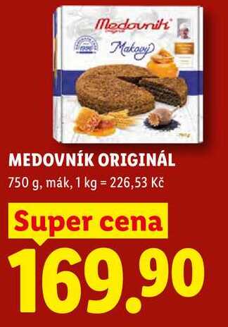 MEDOVNÍK ORIGINÁL, 750 g