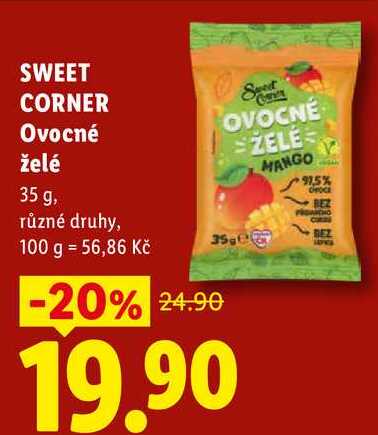 SWEET CORNER Ovocné želé, 35 g