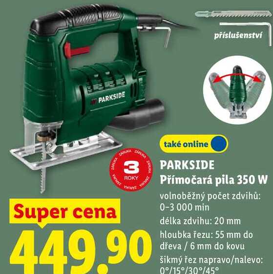 PARKSIDE Přímočará pila 350 W 