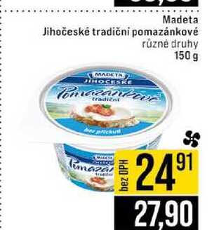 Madeta Jihočeské tradiční pomazánkové různé druhy 150 g