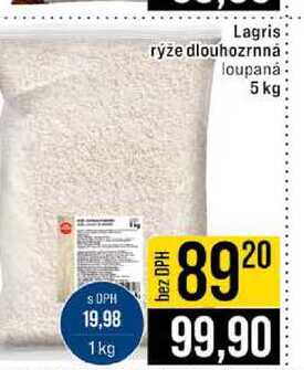 Lagris rýže dlouhozrnná loupaná 5 kg