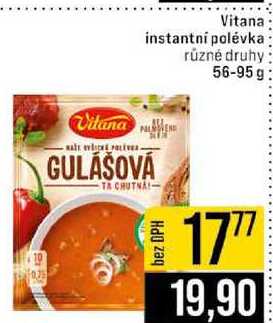 Vitana instantní polévka různé druhy 56-95g