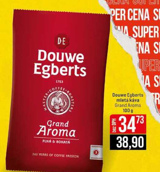 Douwe Egberts mletá káva Grand Aroma 100 g