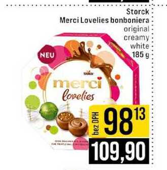 Storck Merci Lovelies bonboniera merci lovelies original creamy white 185g