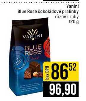 Vanini Blue Rose čokoládové pralinky různé druhy 120 g