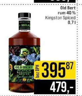 Old Bert rum 40% Kingston Spiced 0,7l