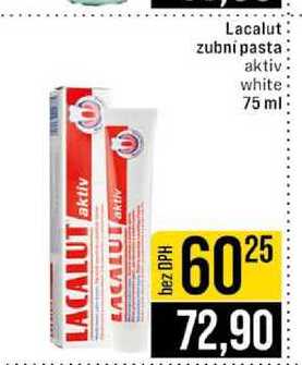 Lacalut zubní pasta aktiv white 75 ml