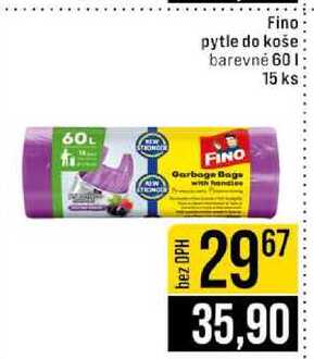 Fino pytle do koše barevné 60l 15 ks 