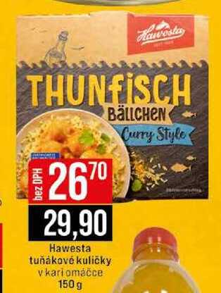 Hawesta tuňákové kuličky v kari omáčce 150 g 