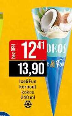 Ice&Fun kornout kokos 240 ml