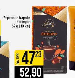Espresso kapsle Ethiopie 52 g 10 ks