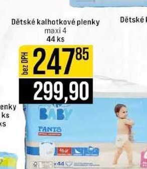 Dětské kalhotkové plenky maxi 4 44 ks
