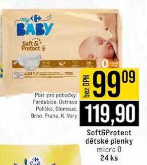 Soft&Protect dětské plenky micro 0 24 ks