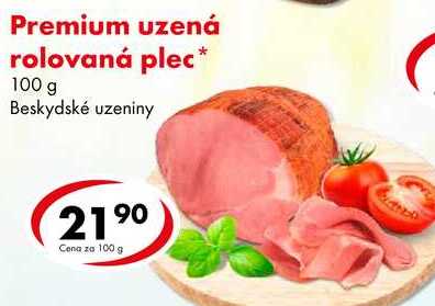 Premium uzená rolovaná plec, 100 g