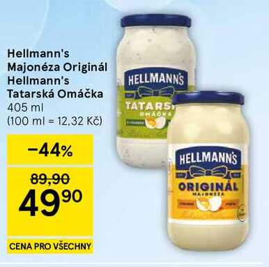 Originál Hellmann's Tatarská Omáčka, 405 ml 