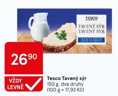 Tesco Tavený sýr, 150 g