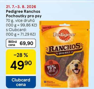 Pedigree Ranchos Pochoutky pro psy, 70 g