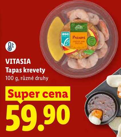 VITASIA Tapas krevety, 100 g