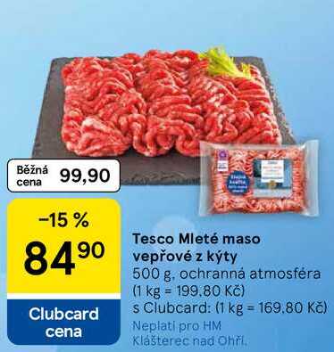 Tesco Mleté maso vepřové z kýty, 500 g