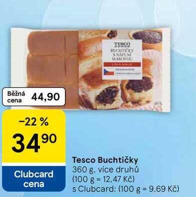 Tesco Buchtičky, 360 g, více druhů 