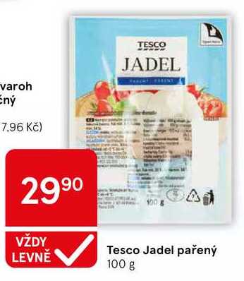 Tesco Jadel pařený, 100 g 
