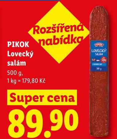 PIKOK Lovecký salám, 500 g