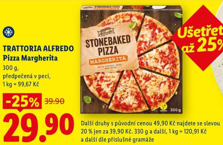 TRATTORIA ALFREDO Pizza Margherita, 300 g