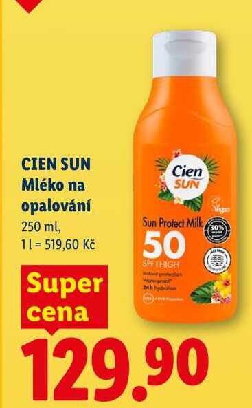 CIEN SUN Mléko na opalování, 250 ml
