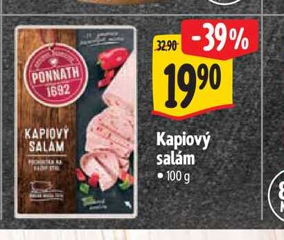 Kapiový salám 100 g