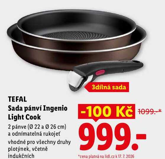 TEFAL Sada pánví Ingenio Light Cook