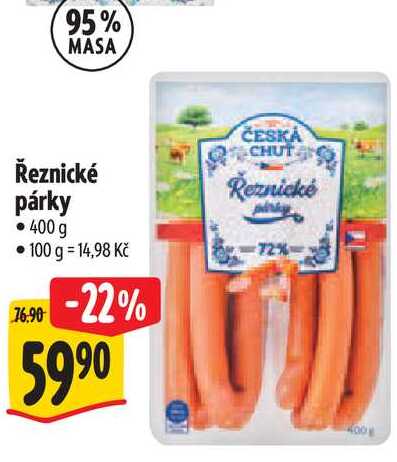 Řeznické párky 400 g