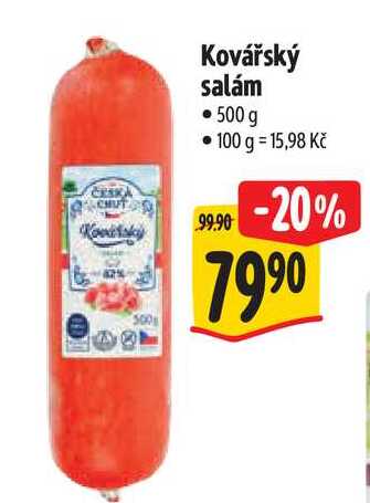 Kovářský salám  500 g 