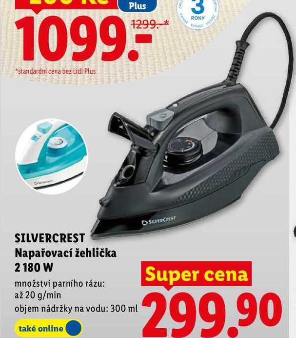 SILVERCREST Napařovací žehlička 2180 W