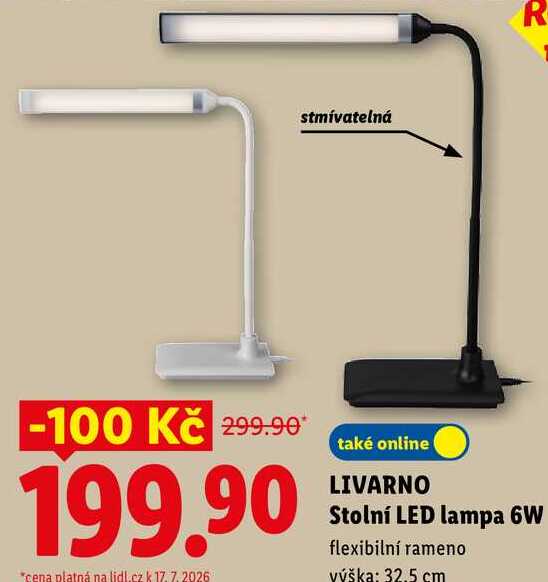 LIVARNO Stolní LED lampa 6W