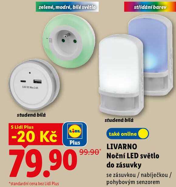 LIVARNO Noční LED světlo do zásuvky