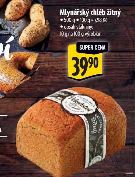 Mlynářský chléb žitný 500 g