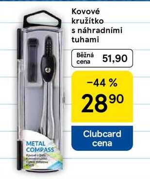 Κovové kružítko s náhradními tuhami