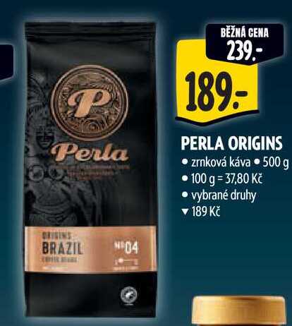 Perla Origins Brazil zrnková káva 500 g