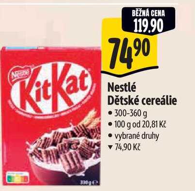   Nestlé Dětské cereálie 300-360 g 