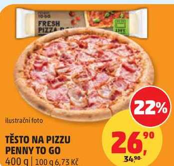 TĚSTO NA PIZZU PENNY TO GO, 400 g  