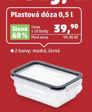 Plastová dóza 0,5 l