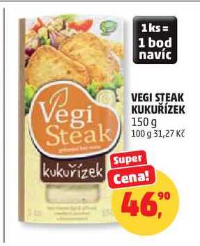 VEGI STEAK KUKUŘÍZEK, 150 g 