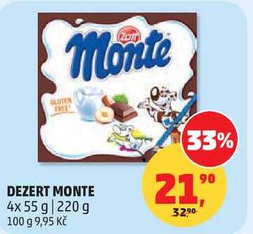 DEZERT MONTE, 4x 55 g  