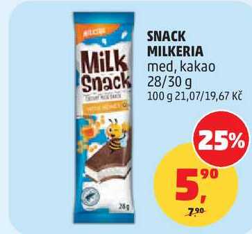 SNACK MILKERIA med, kakao, 28/30 g   