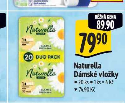 Naturella Dámské vložky 20 ks