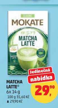 MATCHA LATTE, 6 x 14 g 